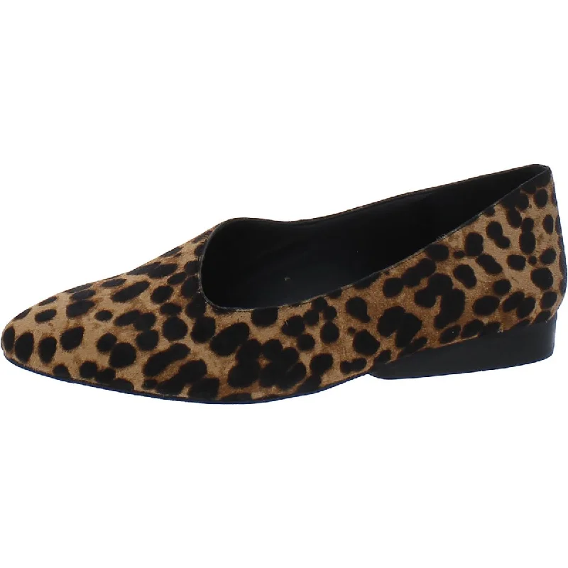 1.State Womens Calf Hair Slip-On Ballet Flats