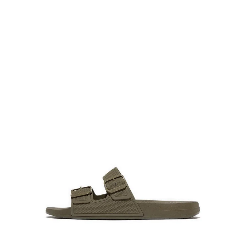 Iqushion Mens Two-Bar Buckle Slides