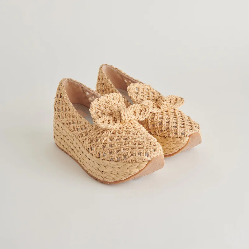 JAKA SNEAKERS LT NATURAL RAFFIA