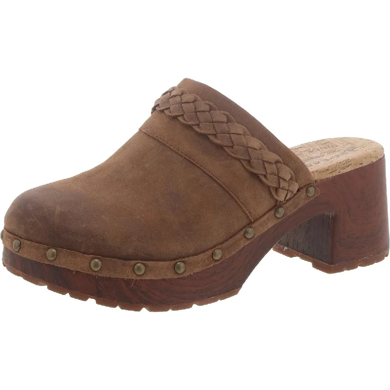 Kork-Ease Womens Leather Round toe Clogs