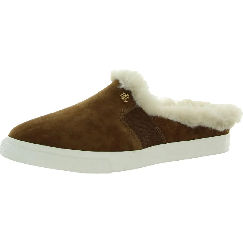 Lauren Ralph Lauren Womens Jinny Mule Faux Fur Mules