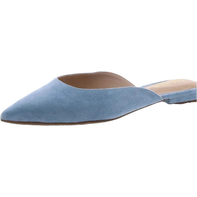 Lauren Ralph Lauren Womens Suede Slip On Mules