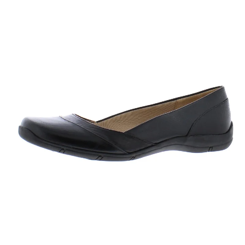 LifeStride Womens Deja Vu Faux Leather Flats