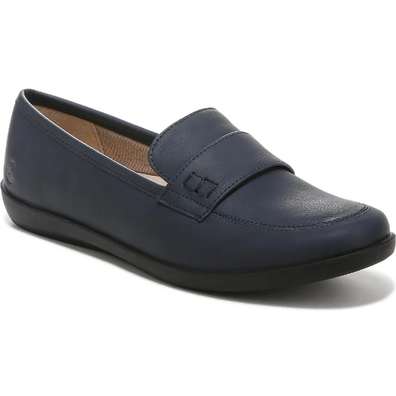 LifeStride Womens Nico Faux Leather Slip On Loafers