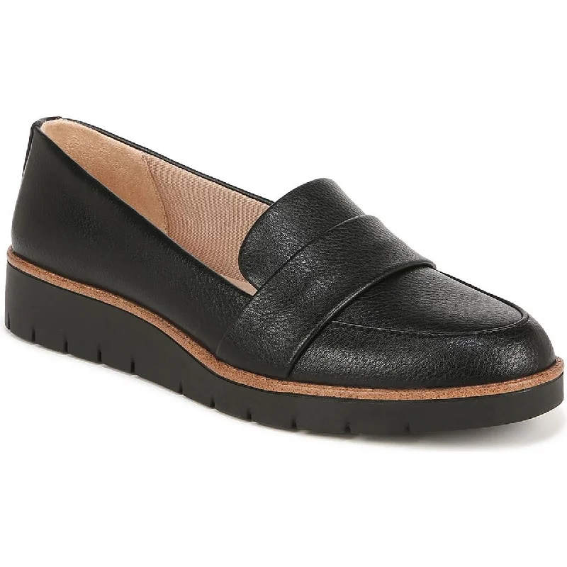 LifeStride Womens Ollie Faux Leather Slip On Loafers