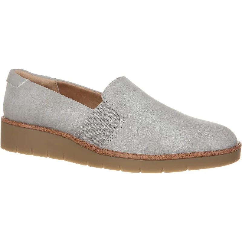 LifeStride Womens On The Go Faux Leather Slip on Loafers