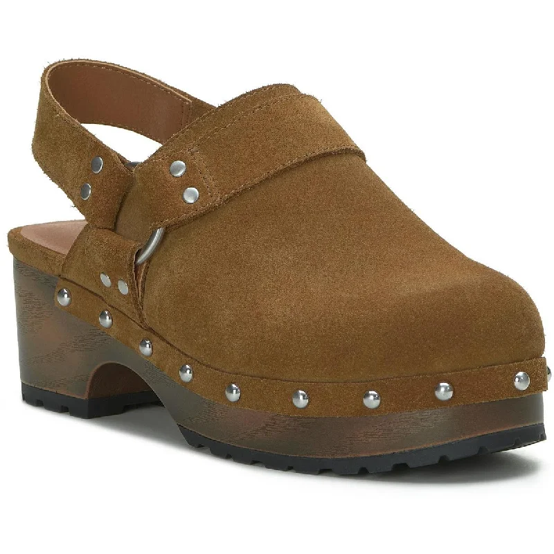 Lucky Brand Womens Blaton Suede Platform Clogs