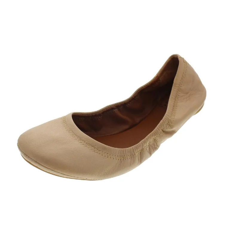 Lucky Brand Womens Emmie Leather Slip On Ballet Flats