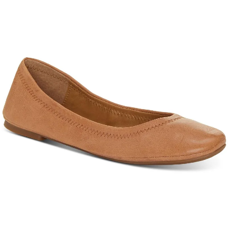 Lucky Brand Womens Emmie Leather Stretch Ballet Flats