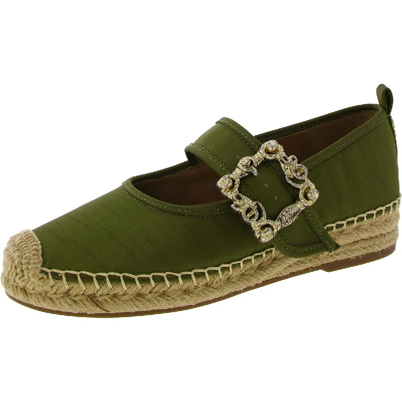 Sam Edelman Womens Maddy Silk Buckle Mary Janes