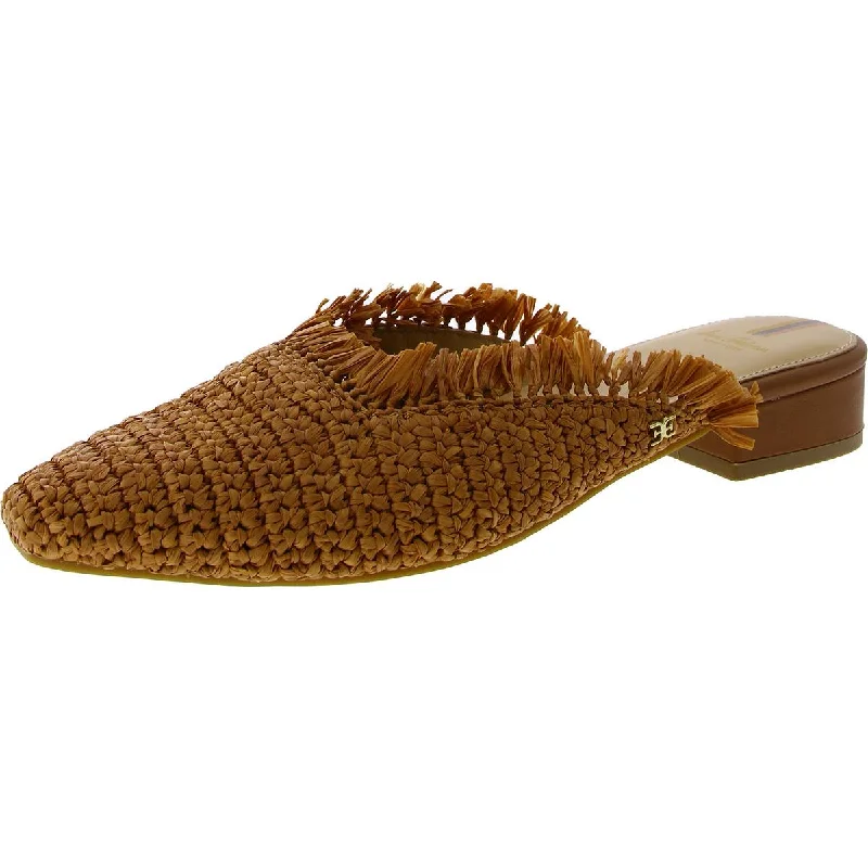 Sam Edelman Womens Woven Slip On Mules