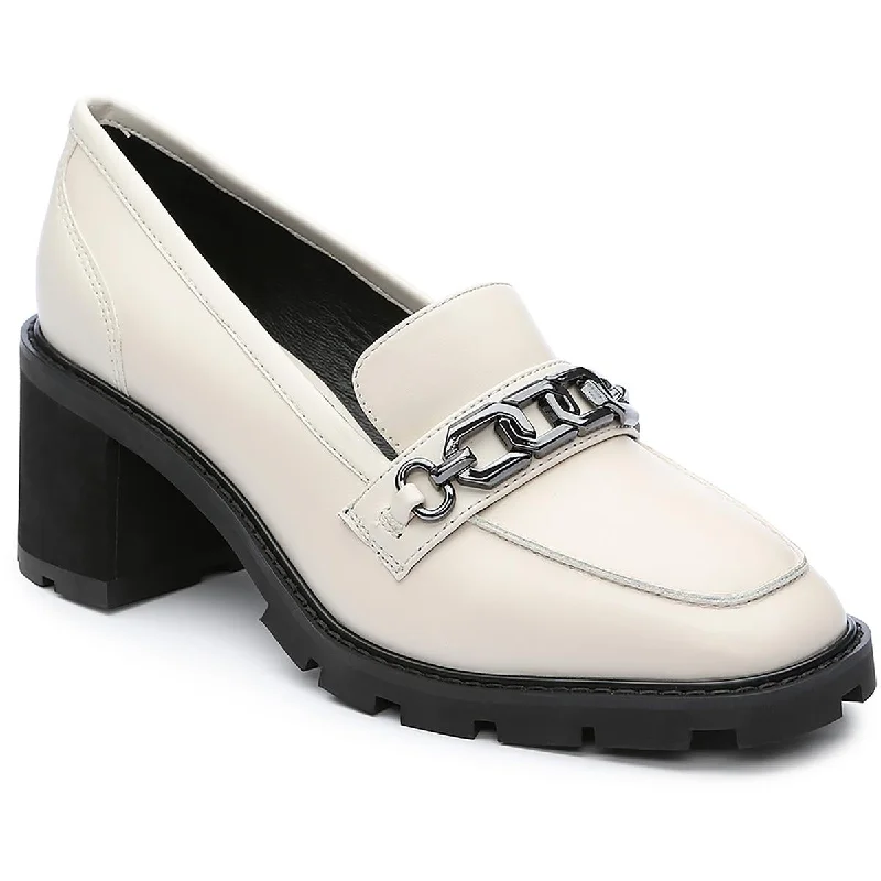 Sanctuary Womens Primo Leather Lugged Sole Loafers