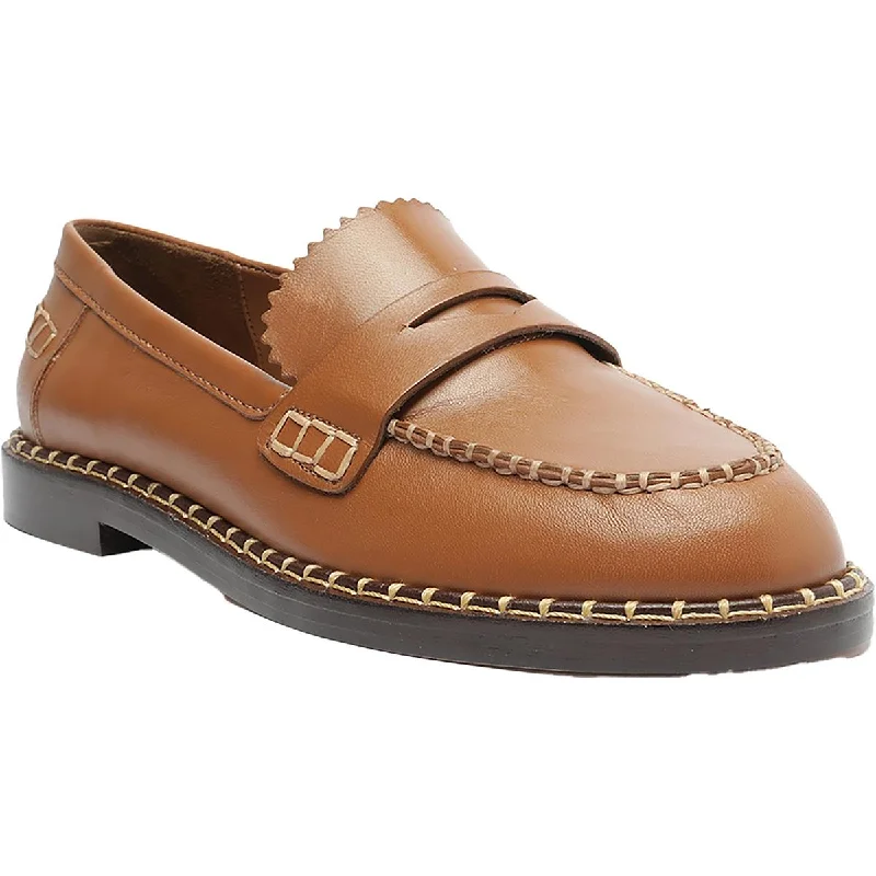 Schutz Womens Christie Leather Slip On Loafers