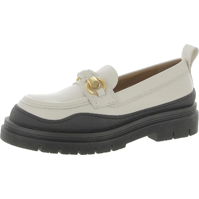 See by Chloe Womens Lylia Leather Slip-On Loafers