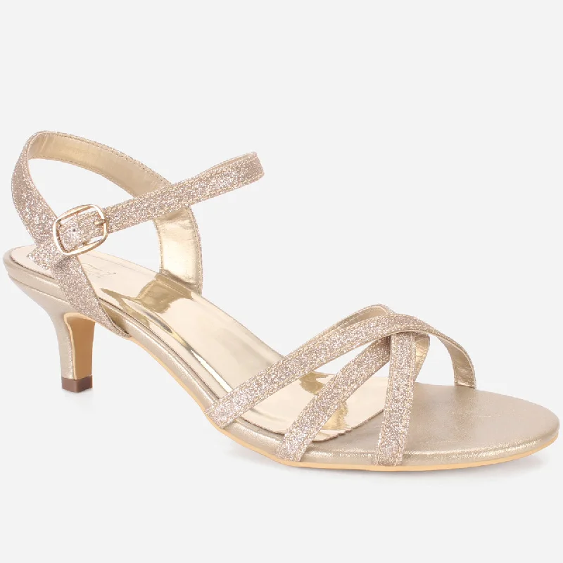 Womens "SHANELLE" Glitter Summer Sandals