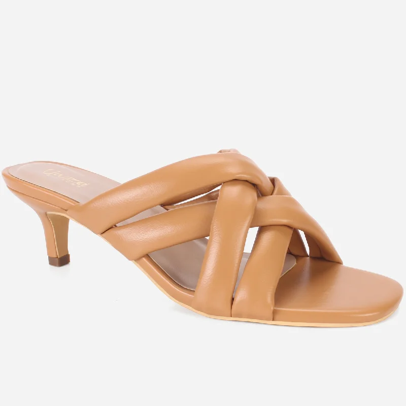 Womens "SHARALYINE" Crossover Slide In Summer Sandals