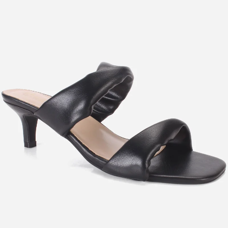 Womens "SHARITA" Dual Strap Slide In Sandals