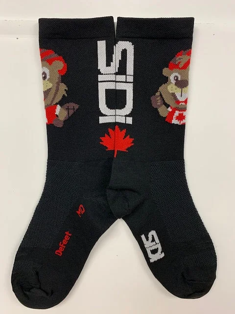 Bike Safe Beaver Sock Black