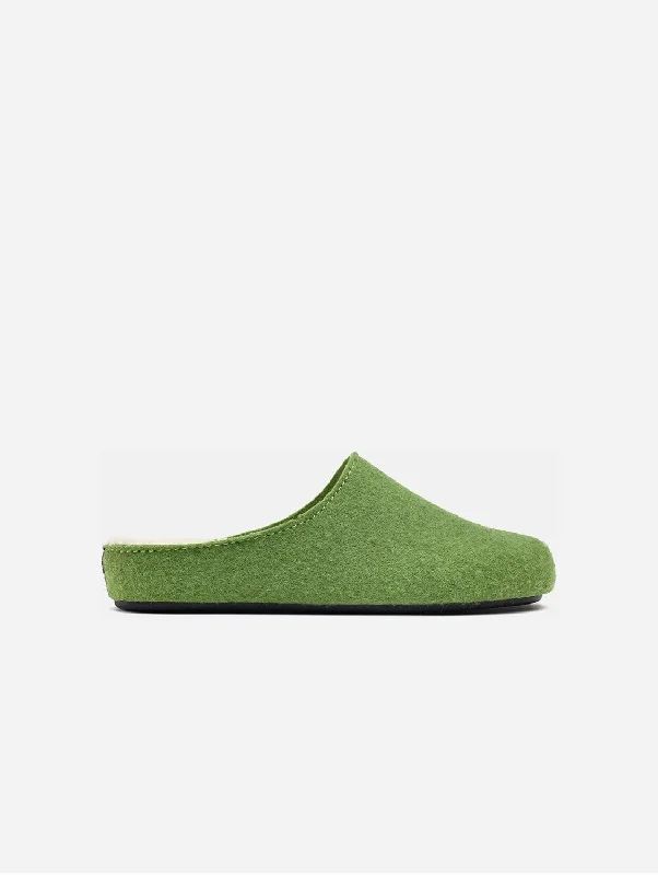 Date Women's Vegan Mule Slippers | Green