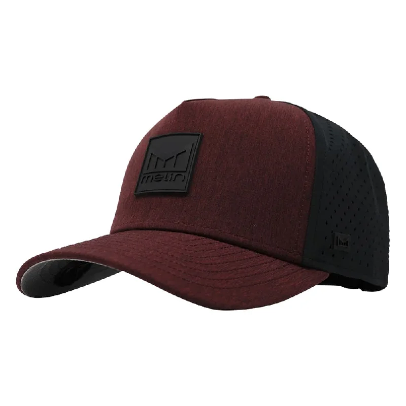 Heather Maroon/Black