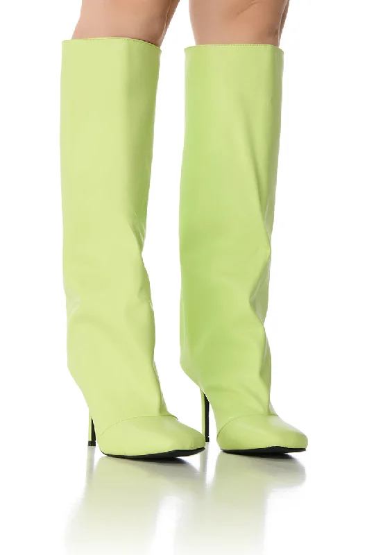 AZALEA WANG REBELITE LIME BOOT