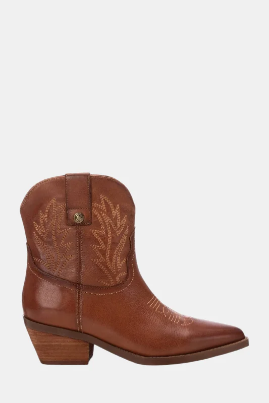 CARMELA 161890 TAN LEATHER COWBOY BOOT