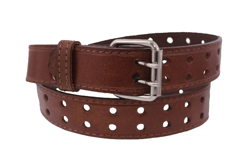 Chedron #415 Western Cowboy Belt Leather - Double Prong