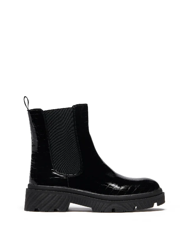 Threadbo Boot Black Croc