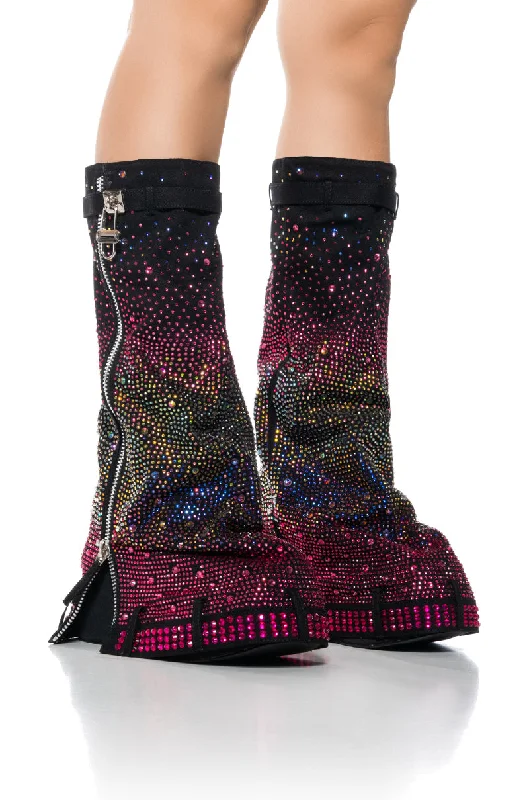 KASTEL FOLD OVER EMBELLISHED BOOT