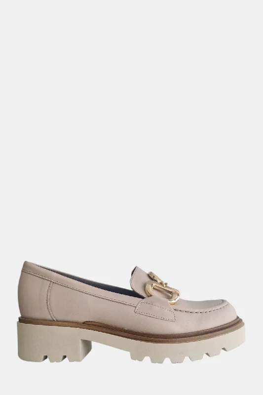 PITILLOS 10103 CREAM LEATHER LOAFER