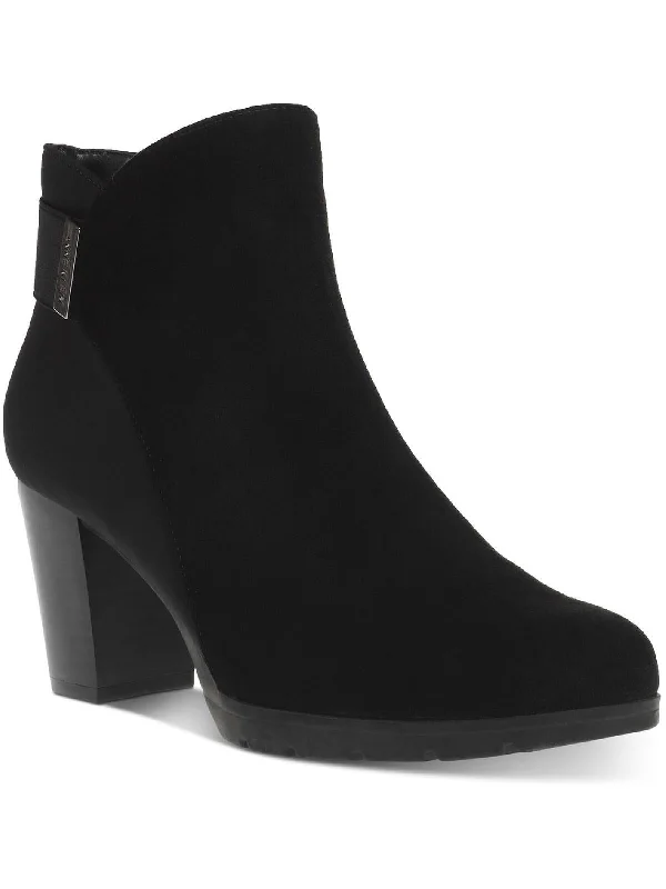 Rina Womens Microfiber Dressy Ankle Boots