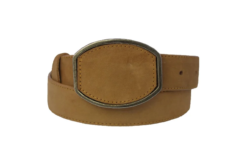 Sand #450 Western Cowboy Belt Leather - Removable Buckle