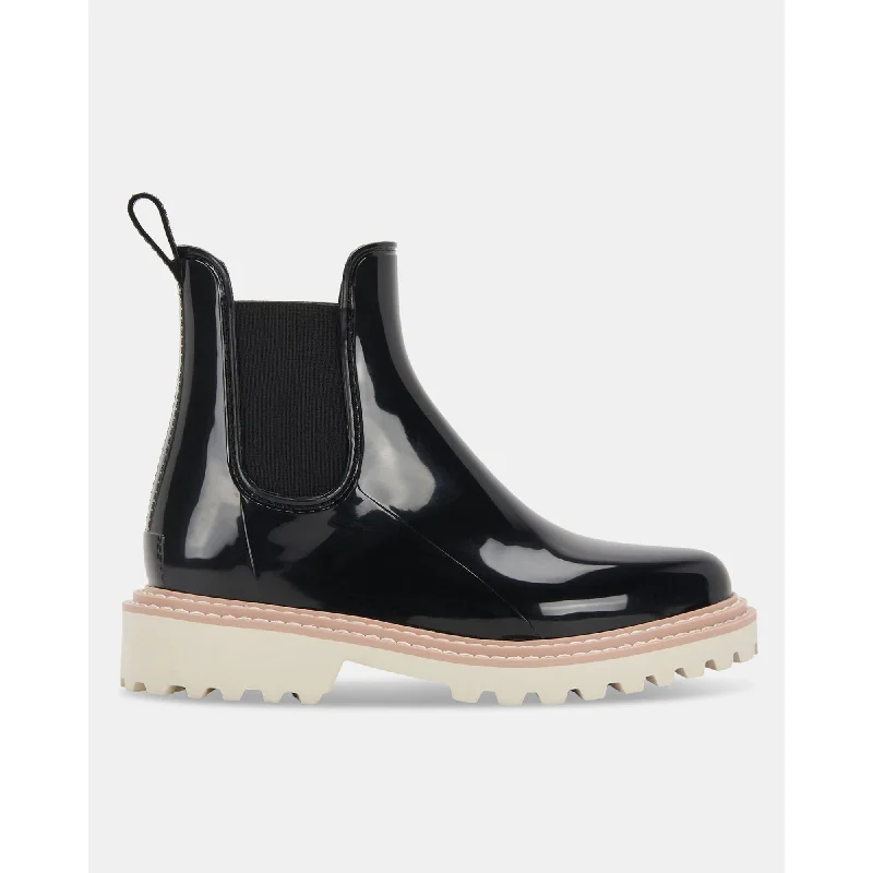 STORMY RAINBOOTS ONYX PATENT STELLA