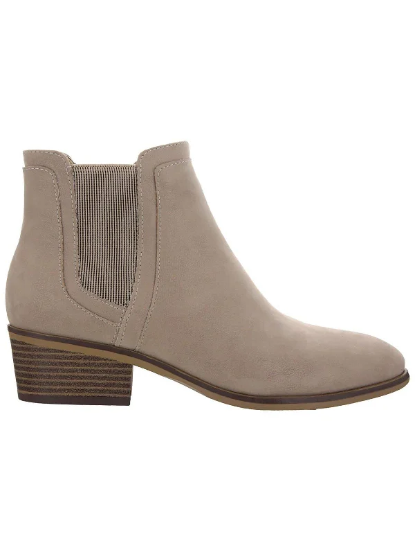 Talya Womens Block Heel Ankle Chelsea Boots