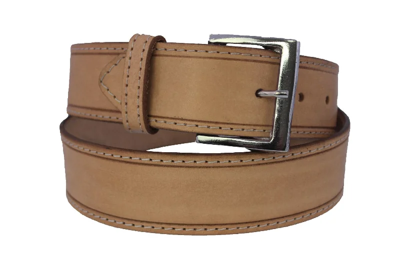 Tan #485 Western Cowboy Belt Wide Leather - Removable Buckle