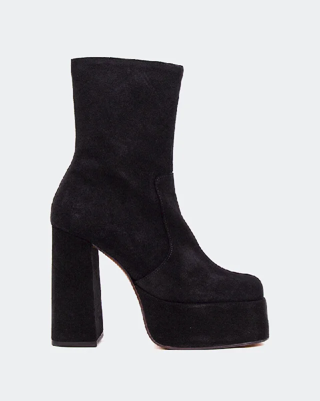 Tate Black Suede