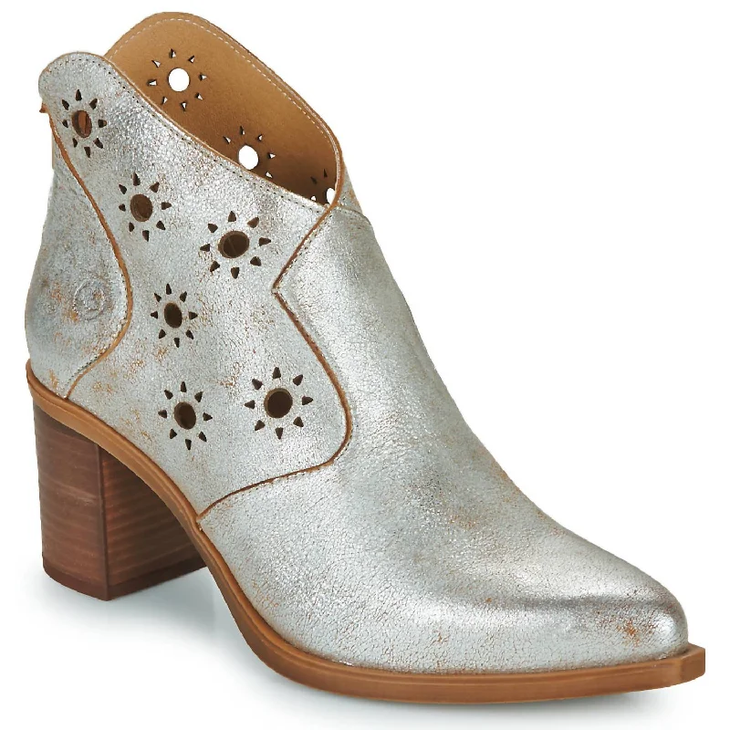 Terry Bootie In Silver