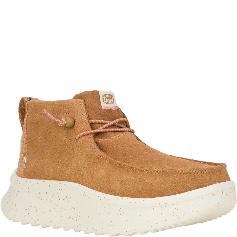 HEYDUDE Wendy Peak Hi Suede Ankle Boots