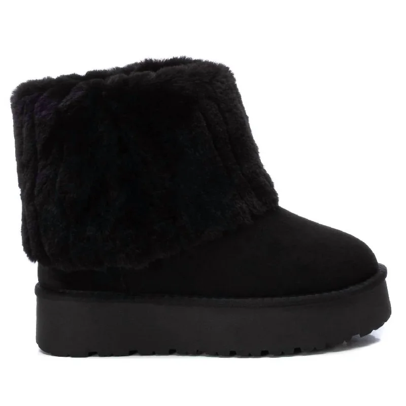 Women's Winter Booties In Black