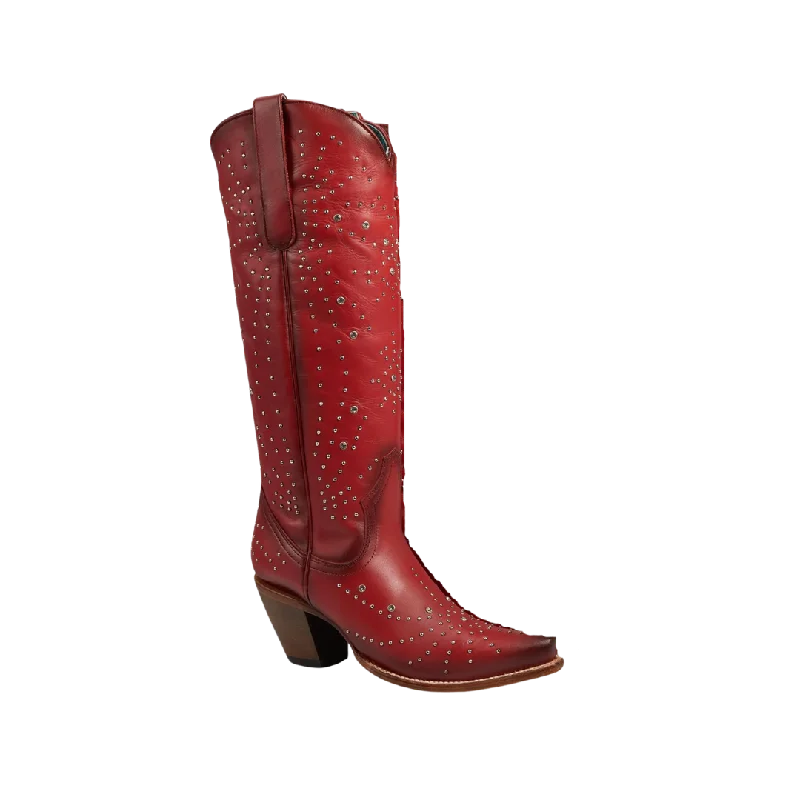 Corral Women's Crystals & Studs Sequence Red Boots