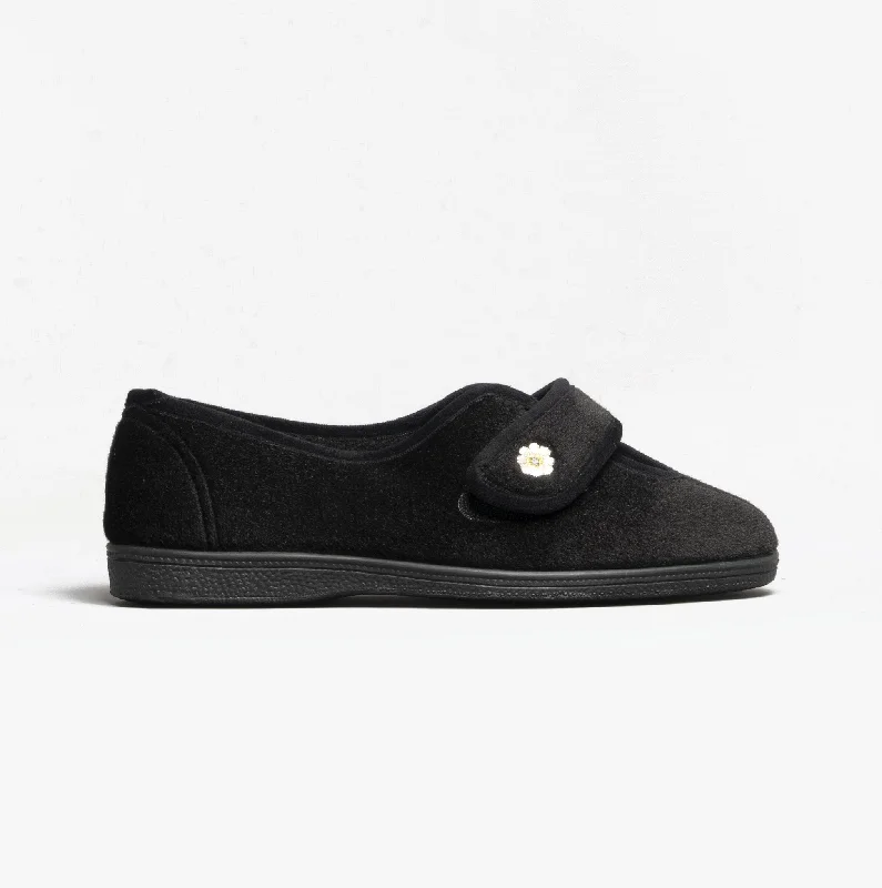 ANDREA Ladies Slippers Black