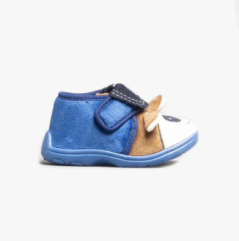 BUNGLE Boys Boot Slippers Blue