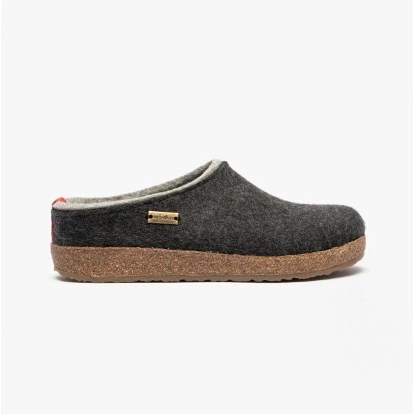 KRIS Ladies Wool Slippers Graphite