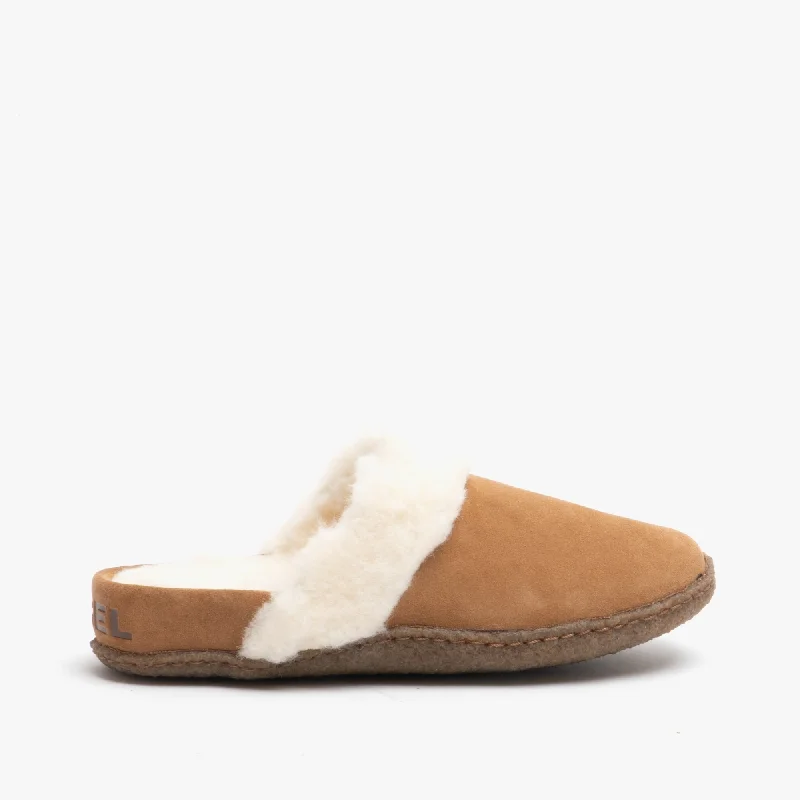 NAKISKA SLIDE 2 Ladies Suede Mule Slippers Camel Brown