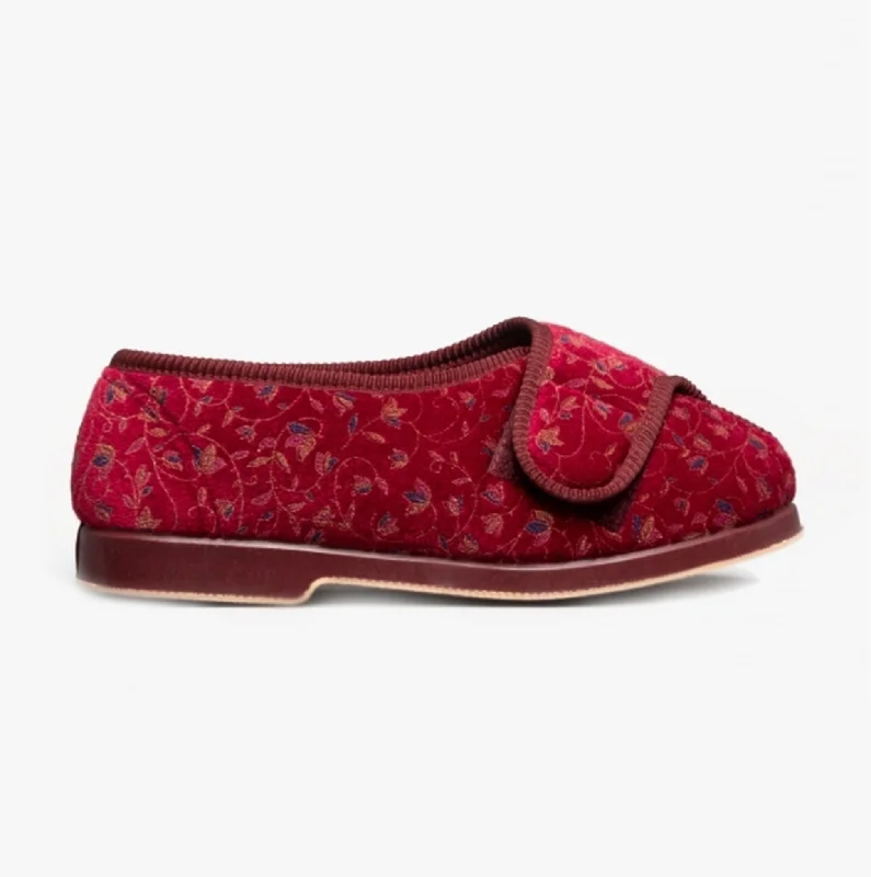 NOLA Ladies Slippers Wine