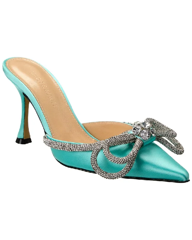 Mach & Mach Double Bow Satin Mule