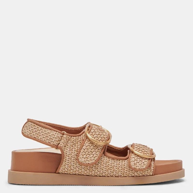 Starla Sandals Tan Multi Woven