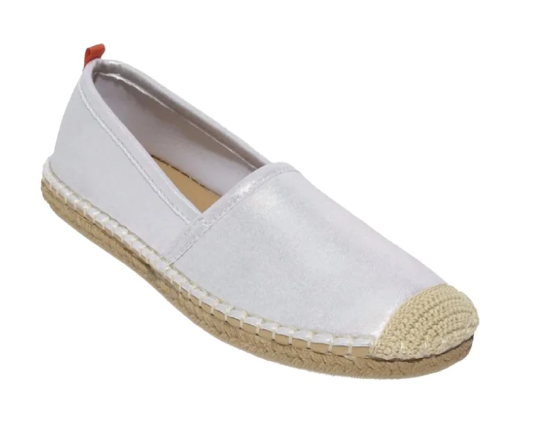 Women's Beachcomber Espadrille Shoes In Platinum